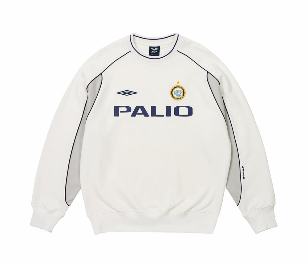 Palace Umbro Warm Up Crew White