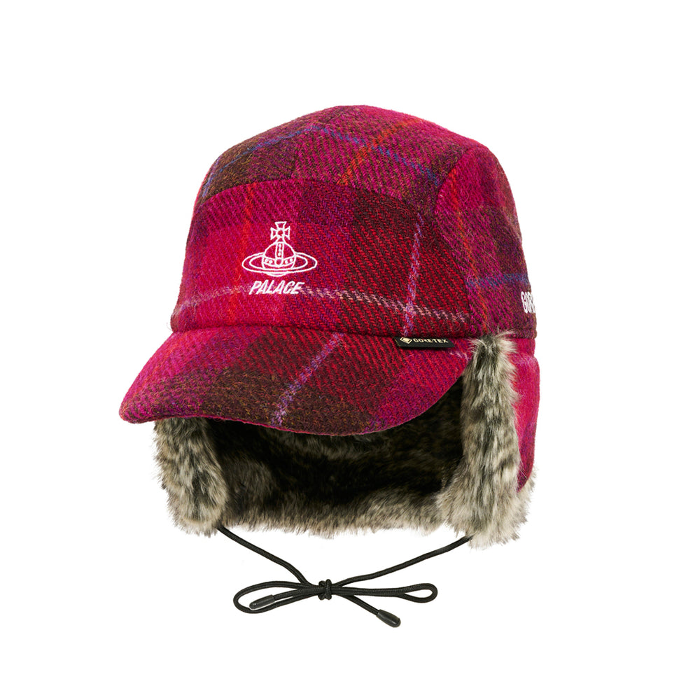 Palace Vivienne Westwood GORE-TEX Shooting Cap Plaid Pink