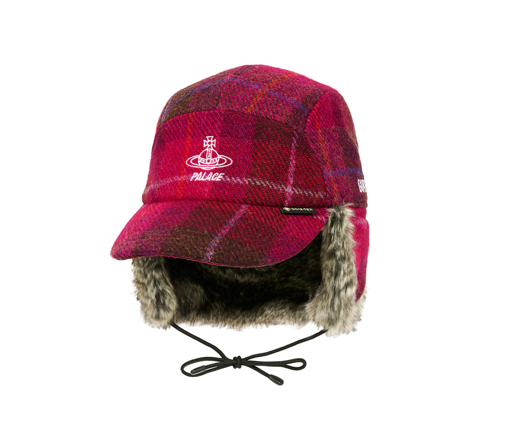 Palace Vivienne Westwood GORE-TEX Shooting Cap Plaid Pink