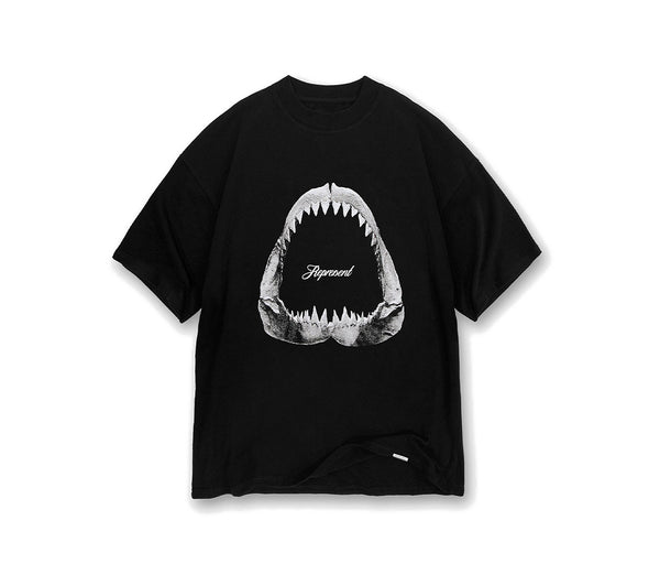 Represent Shark Jaws T-shirt Off Black – Represent