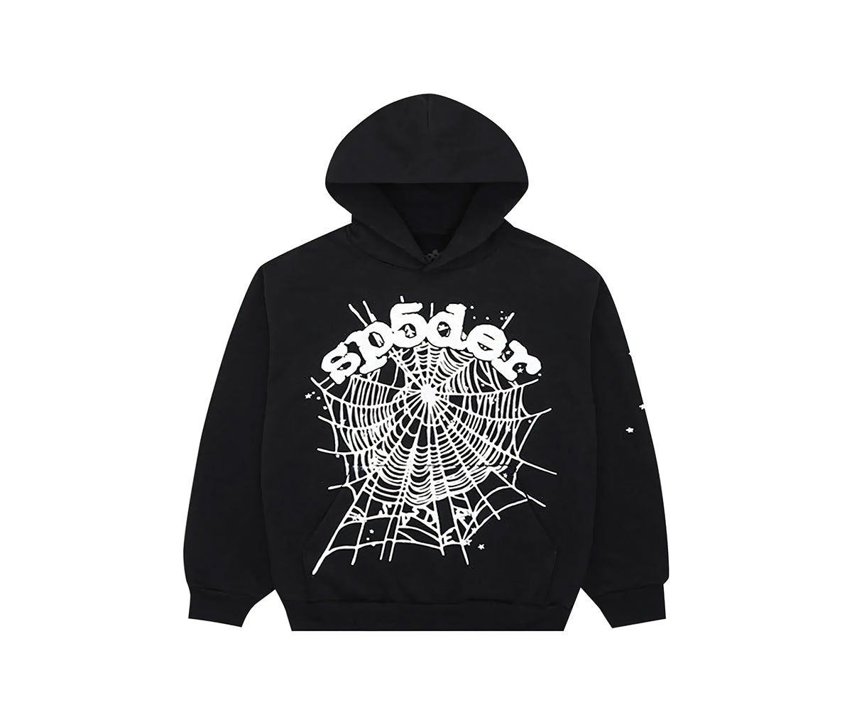 Sp5der Worlwide OG Web Black Hoodie