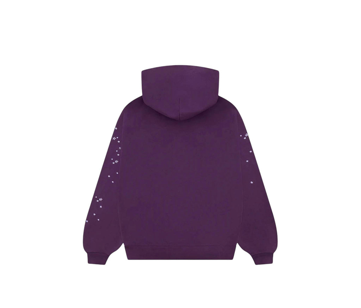 Sp5der Star OG Web V2 Hoodie Purple