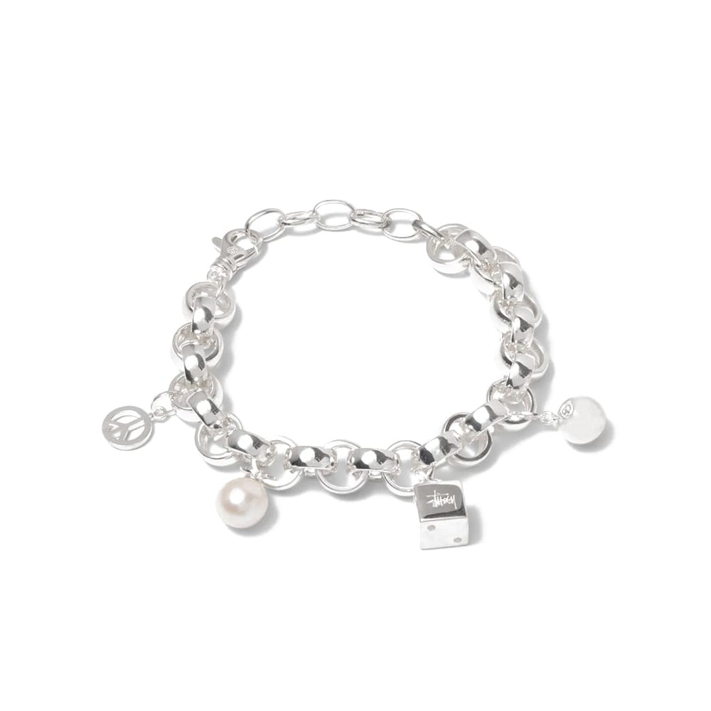 Stussy Icon Charm Bracelet Sterling Silver