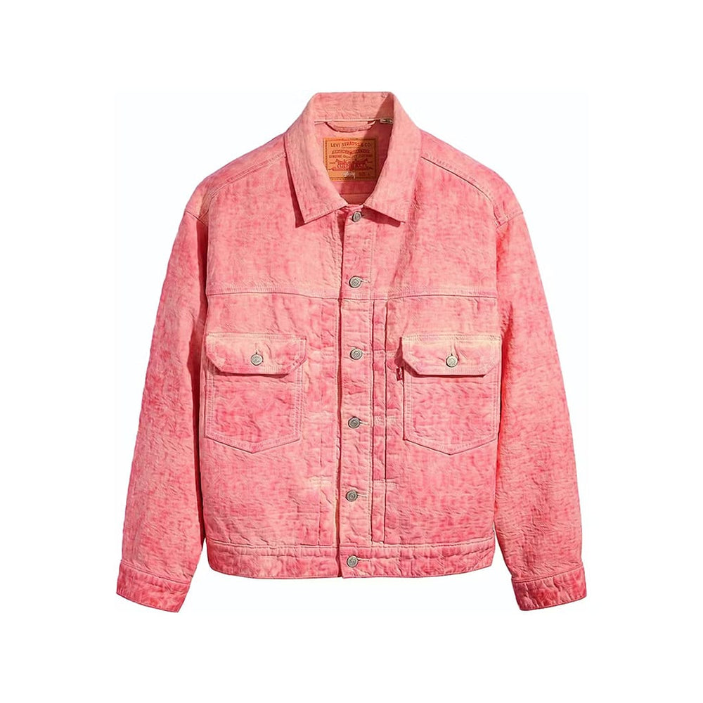 Stussy x Levi's Dyed Jacquard Jacket Pink