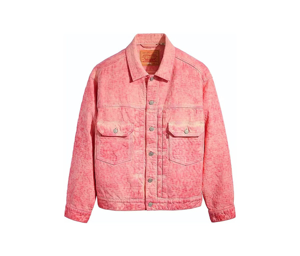 Stussy x Levi's Dyed Jacquard Jacket Pink