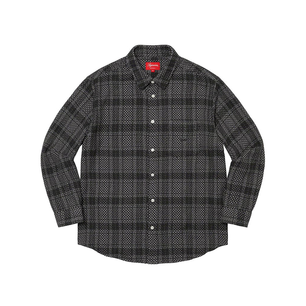 
                      
                        Supreme Basket Weave Plaid Shirt Black
                      
                    