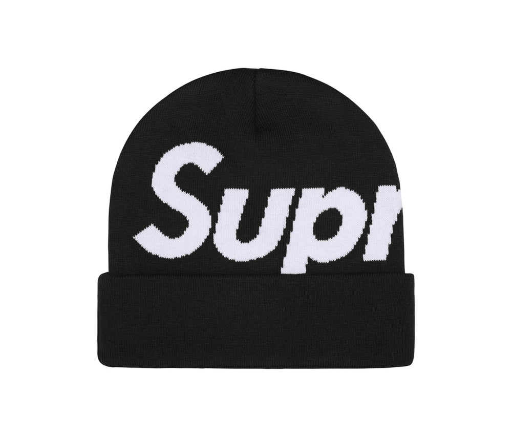 Supreme Big Logo Beanie Black