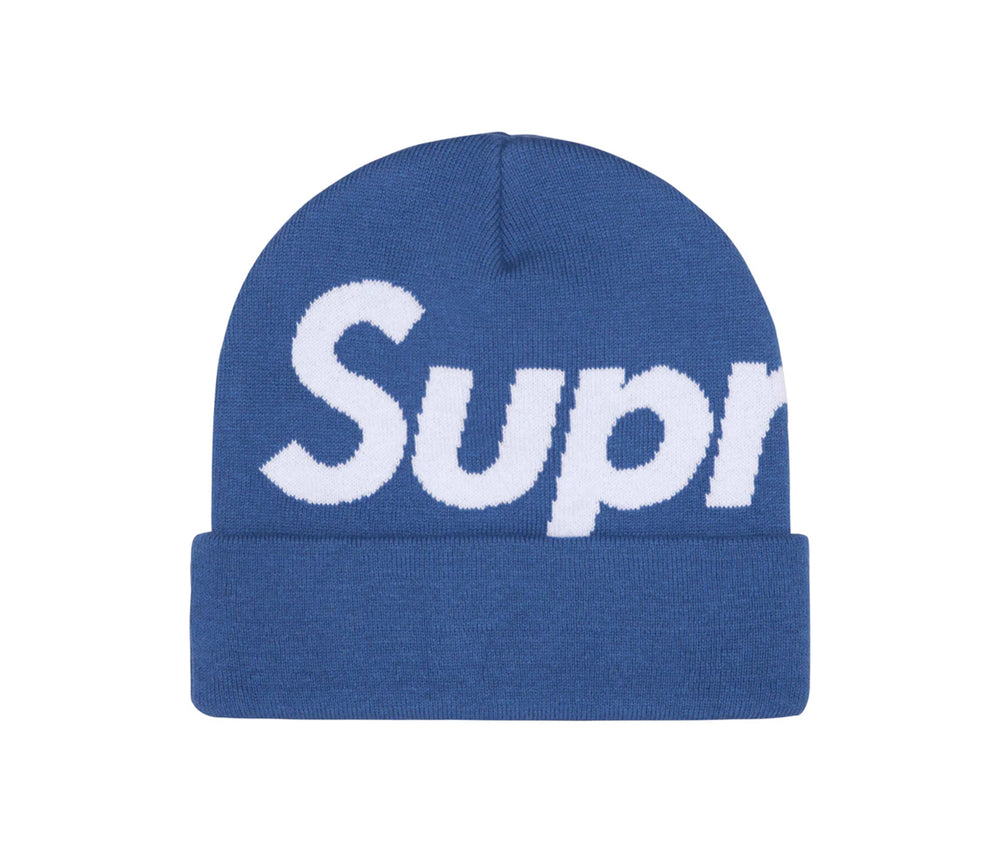 Supreme Big Logo Beanie Slate