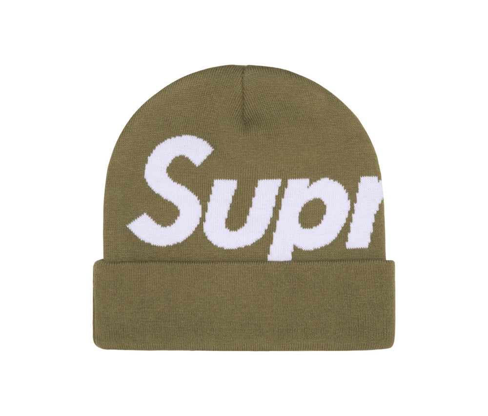 Supreme Big Logo Beanie Light Olive