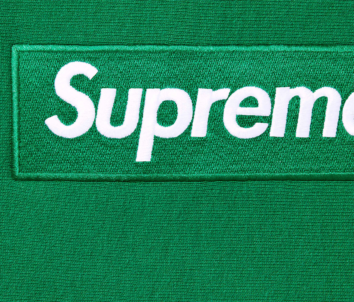 Supreme Box Logo Hooded Sweatshirt Green (FW24)