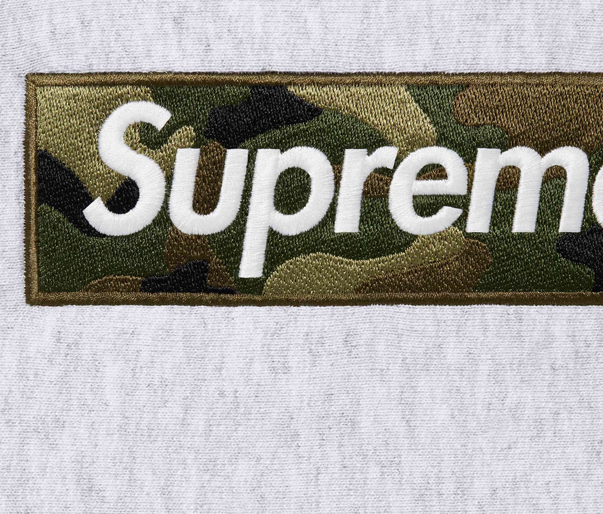 Supreme Box Logo Hooded Sweatshirt Ash Grey