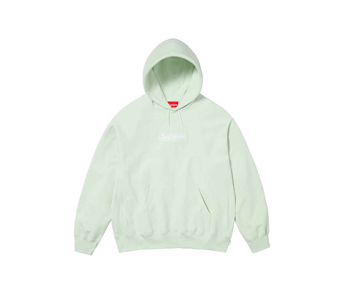 Supreme Box Logo Hooded Sweatshirt Light Green