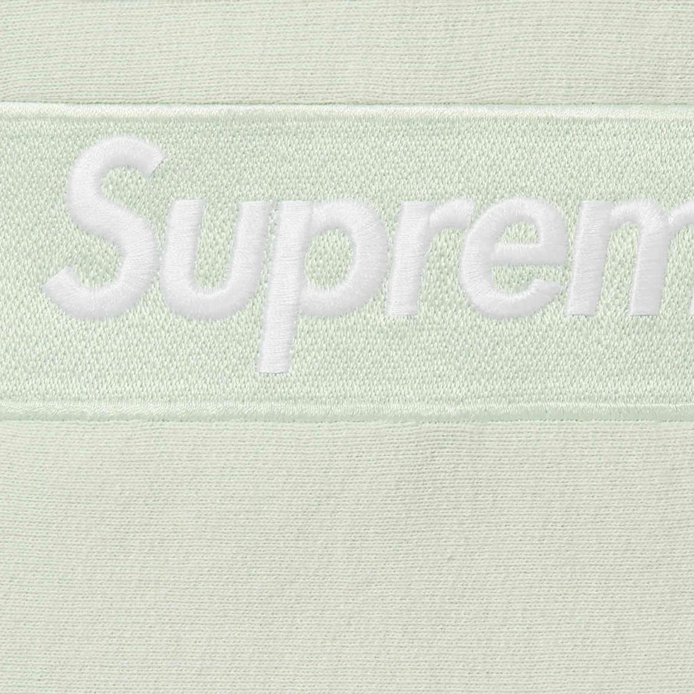 Supreme Box Logo Hooded Sweatshirt Light Green