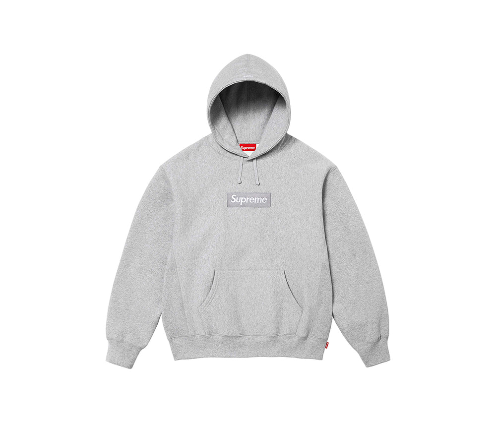 Supreme Box Logo Hooded Sweatshirt Heather Grey (FW24)