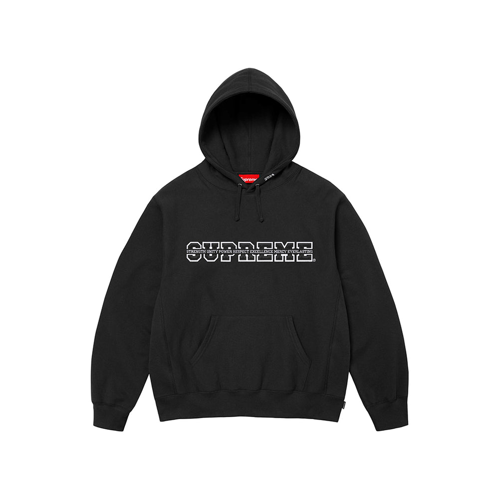 Supreme Collegiate Acronym Hooded Sweatshirt Black