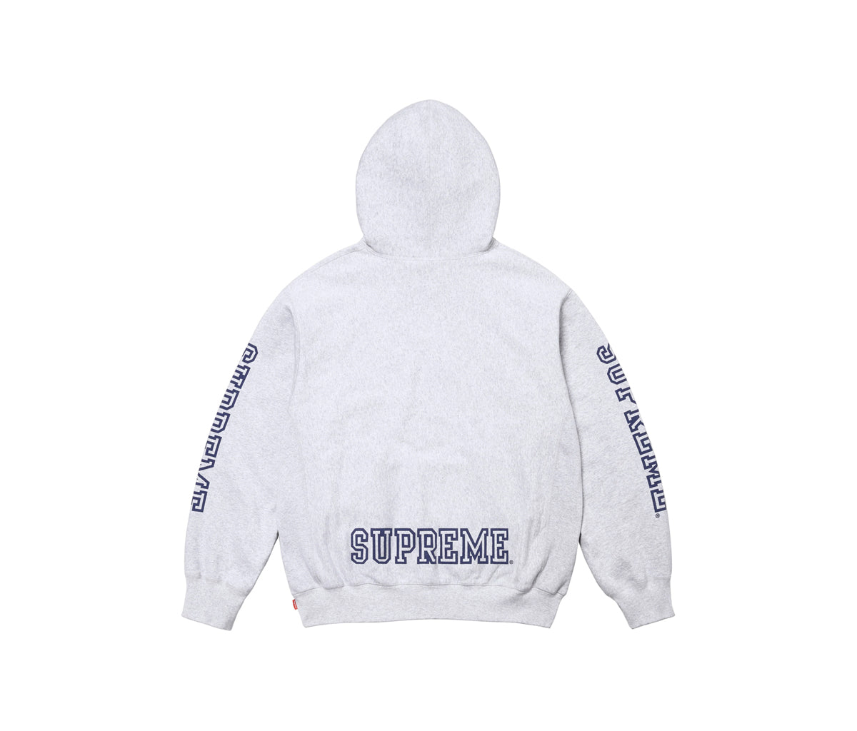 Supreme Collegiate Sleeve Hooded Sweatshirt Ash Grey