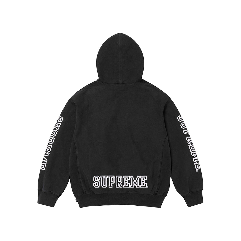 Supreme Collegiate Sleeve Hooded Sweatshirt Black