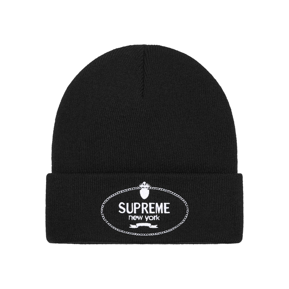 Supreme Crest Beanie Black