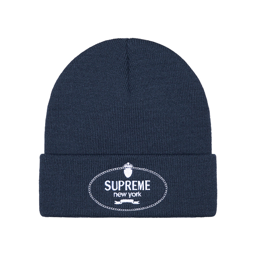 Supreme Crest Beanie Navy