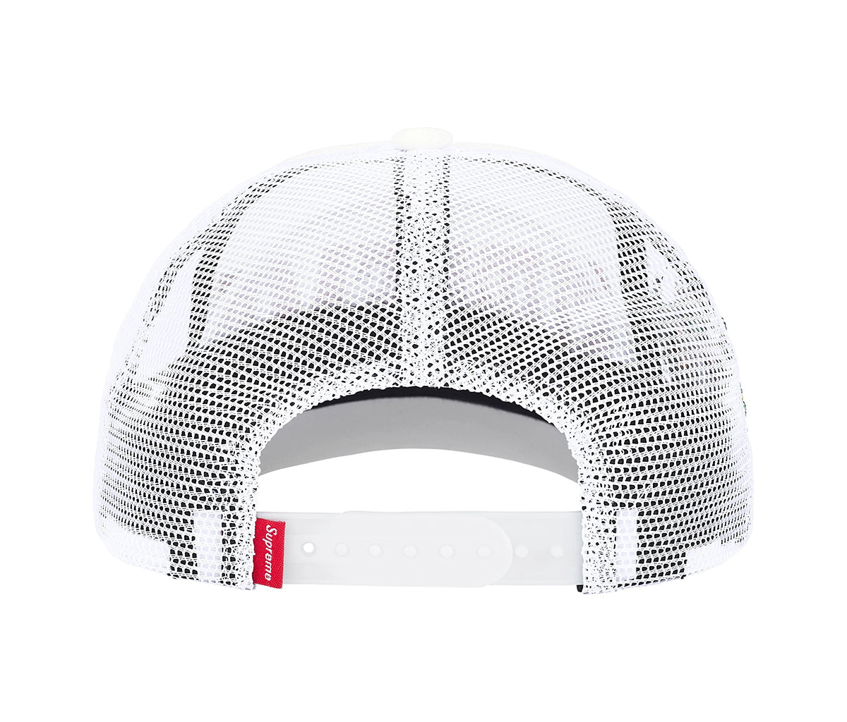 Supreme Crest Mesh Back 6-Panel White – Section Store