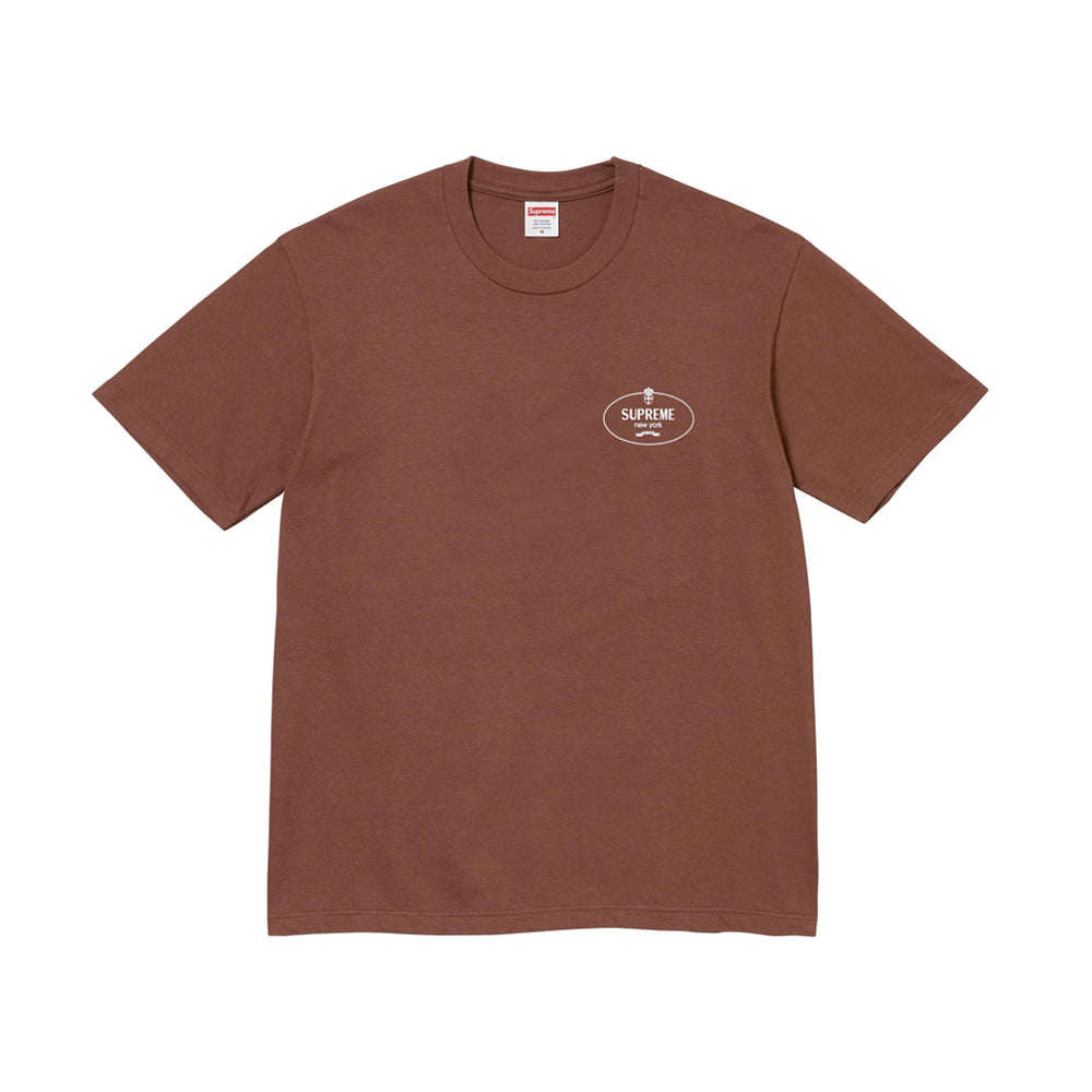 Supreme Crest Tee Brown