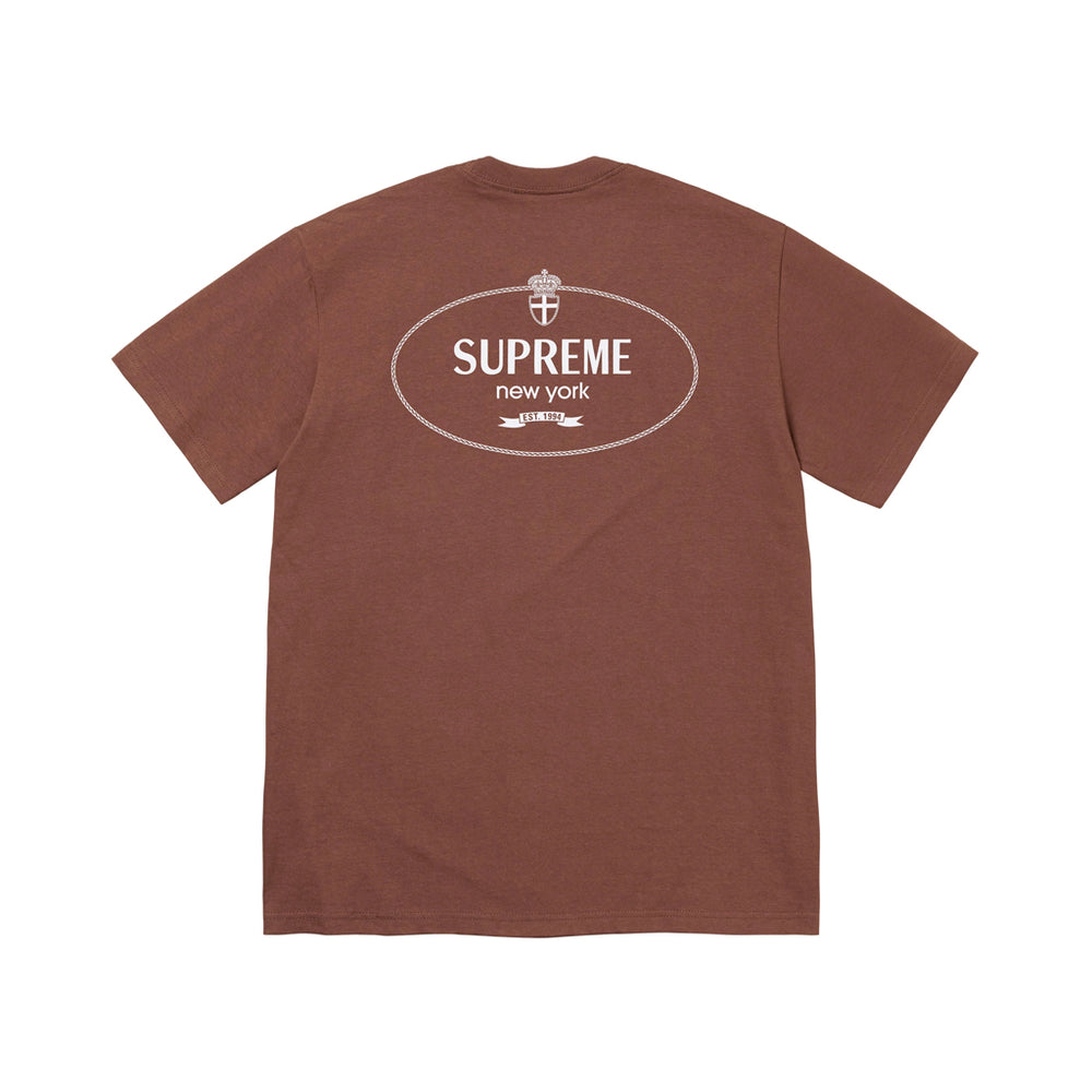 Supreme Crest Tee Brown