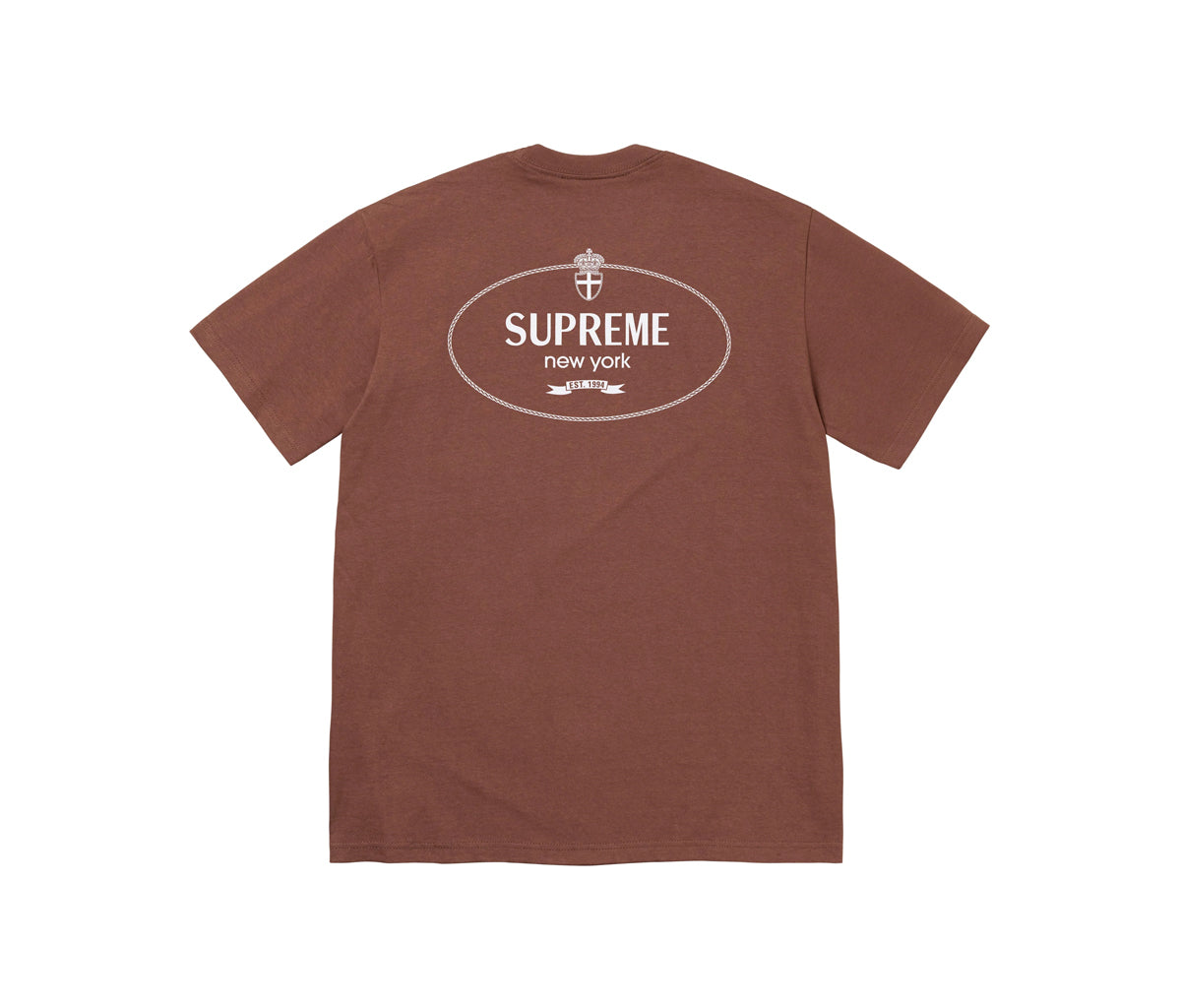 Supreme Crest Tee Brown