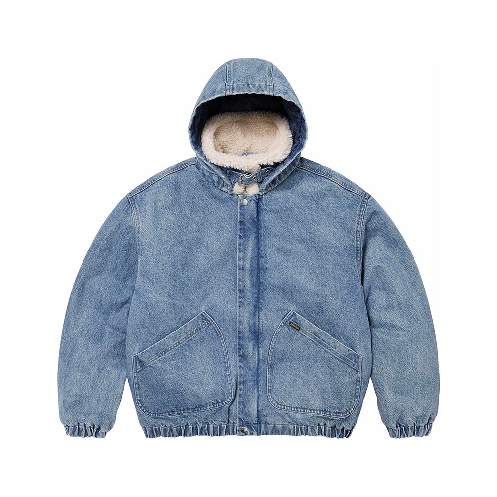 
                      
                        Supreme Faux Shearling Lined Bomber Jacket Denim
                      
                    