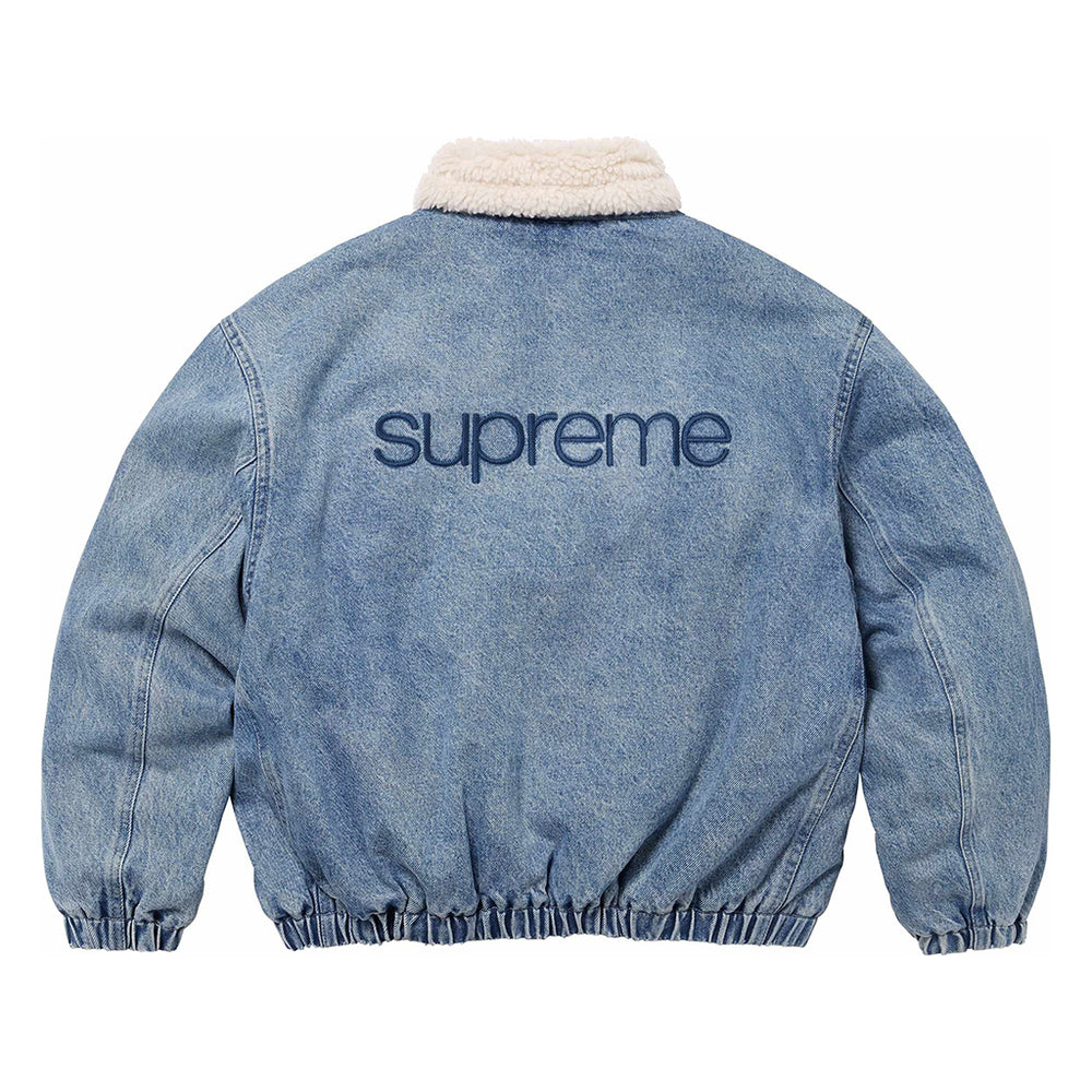 
                      
                        Supreme Faux Shearling Lined Bomber Jacket Denim
                      
                    