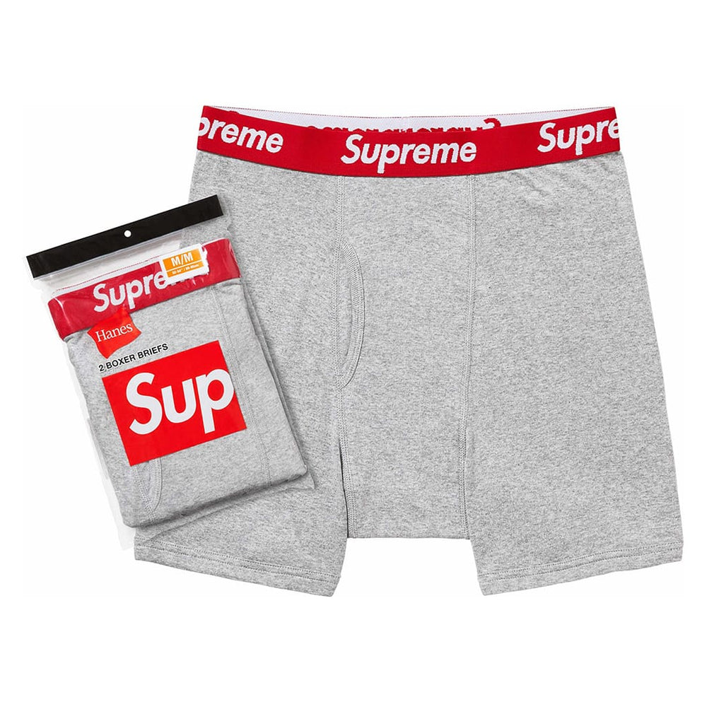 Supreme Hanes Shorts Heather Gray (2pcs)