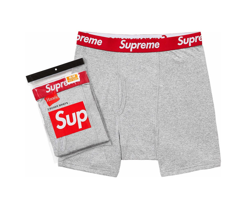 Supreme Hanes Shorts Heather Gray (2pcs)