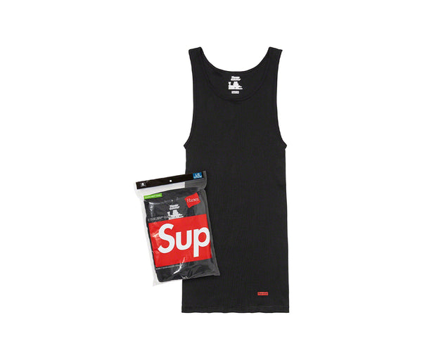 Supreme Hanes Tagless Tank Tops (3 Pack) Black – Supreme