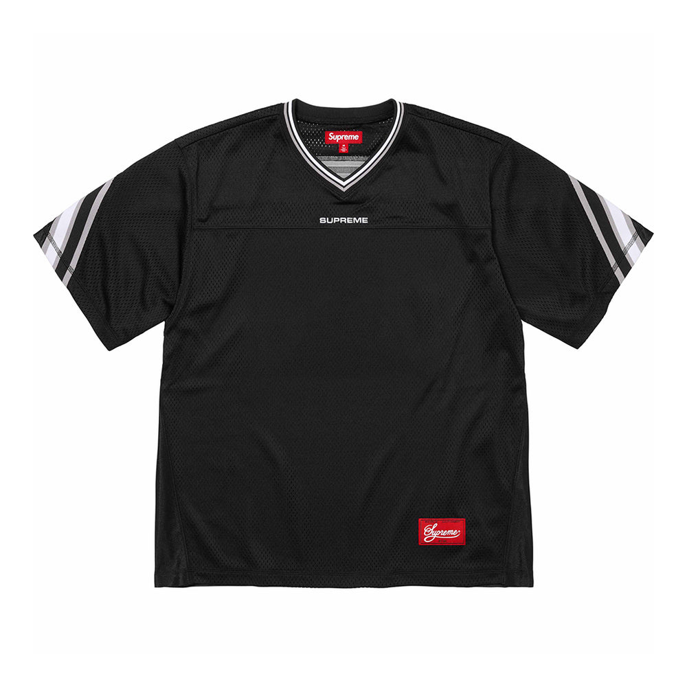 Supreme Jacquard Rib Football Jersey Black