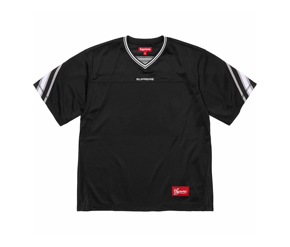 Supreme Jacquard Rib Football Jersey Black