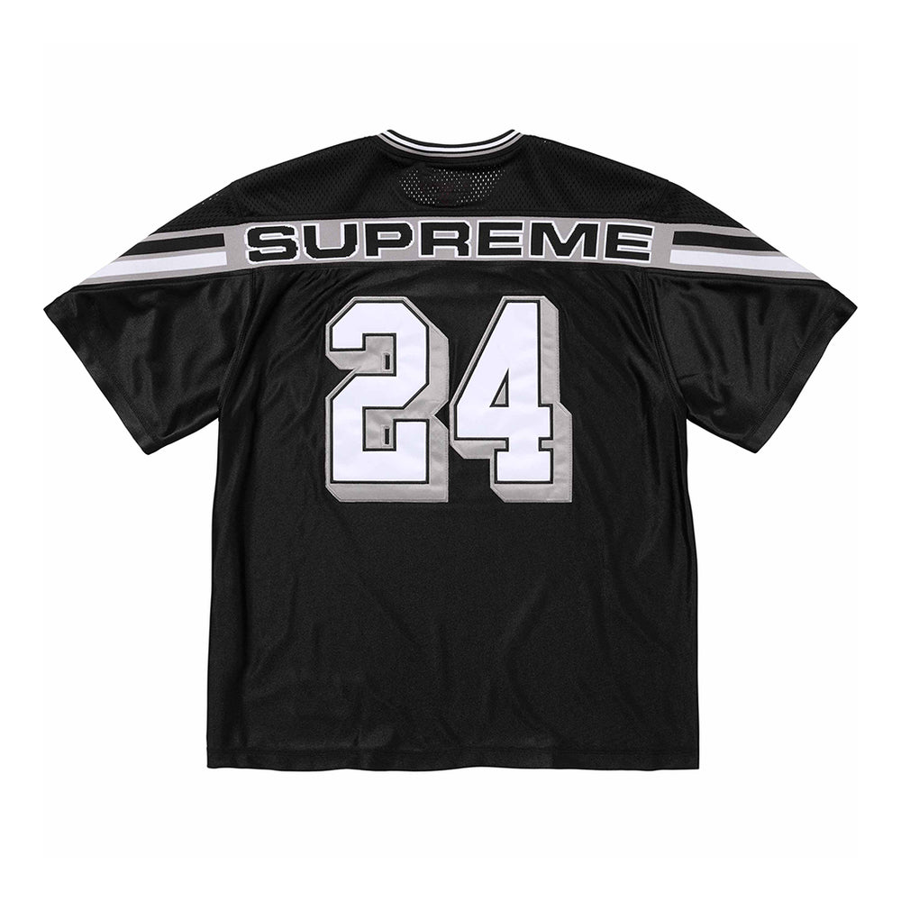 Supreme Jacquard Rib Football Jersey Black