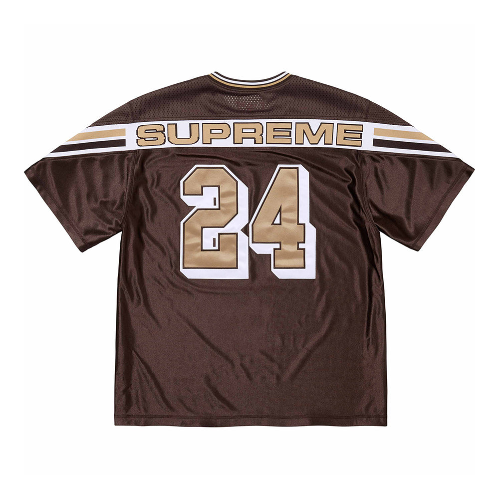 Supreme Jacquard Rib Football Jersey Brown