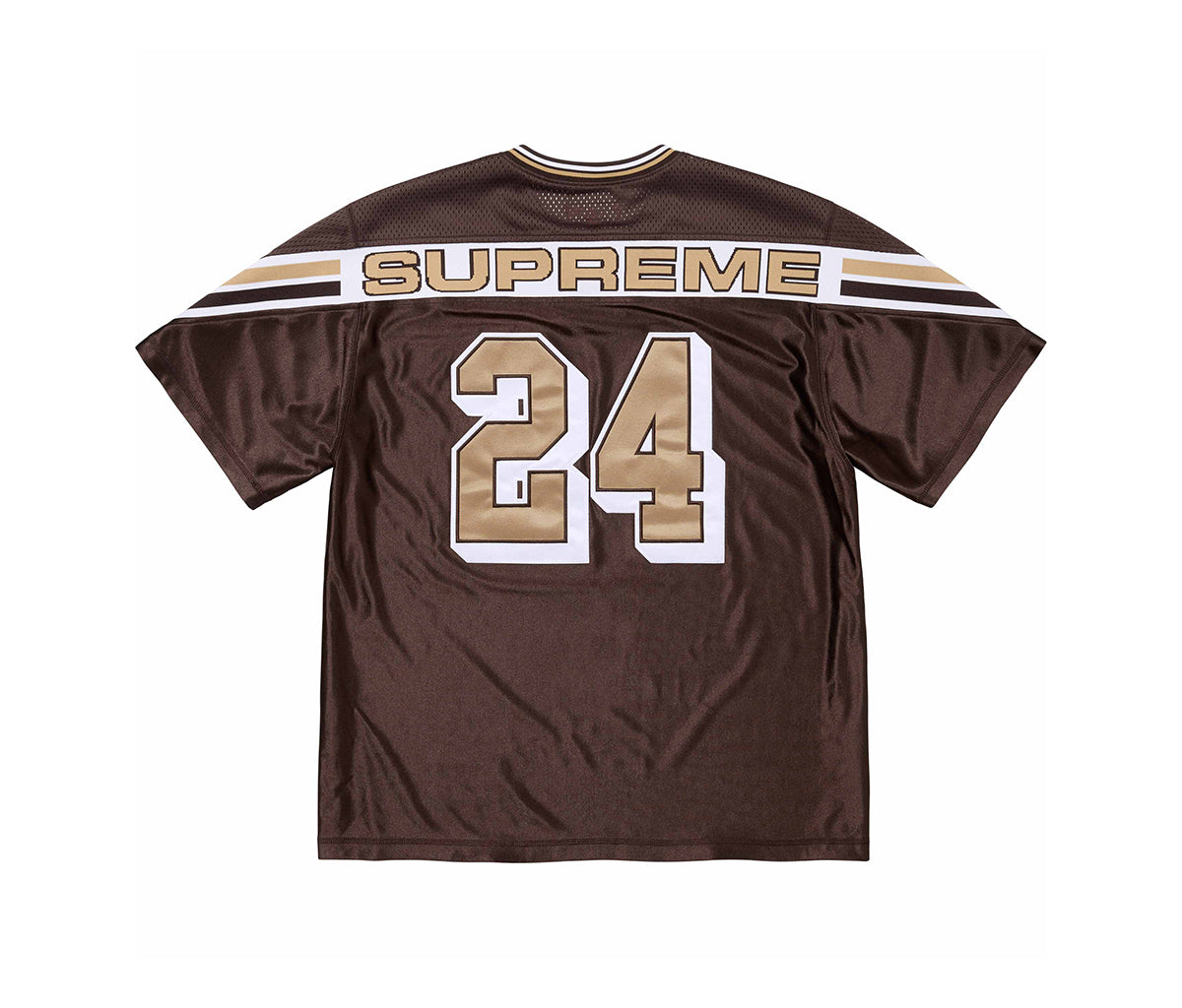 Supreme Jacquard Rib Football Jersey Brown