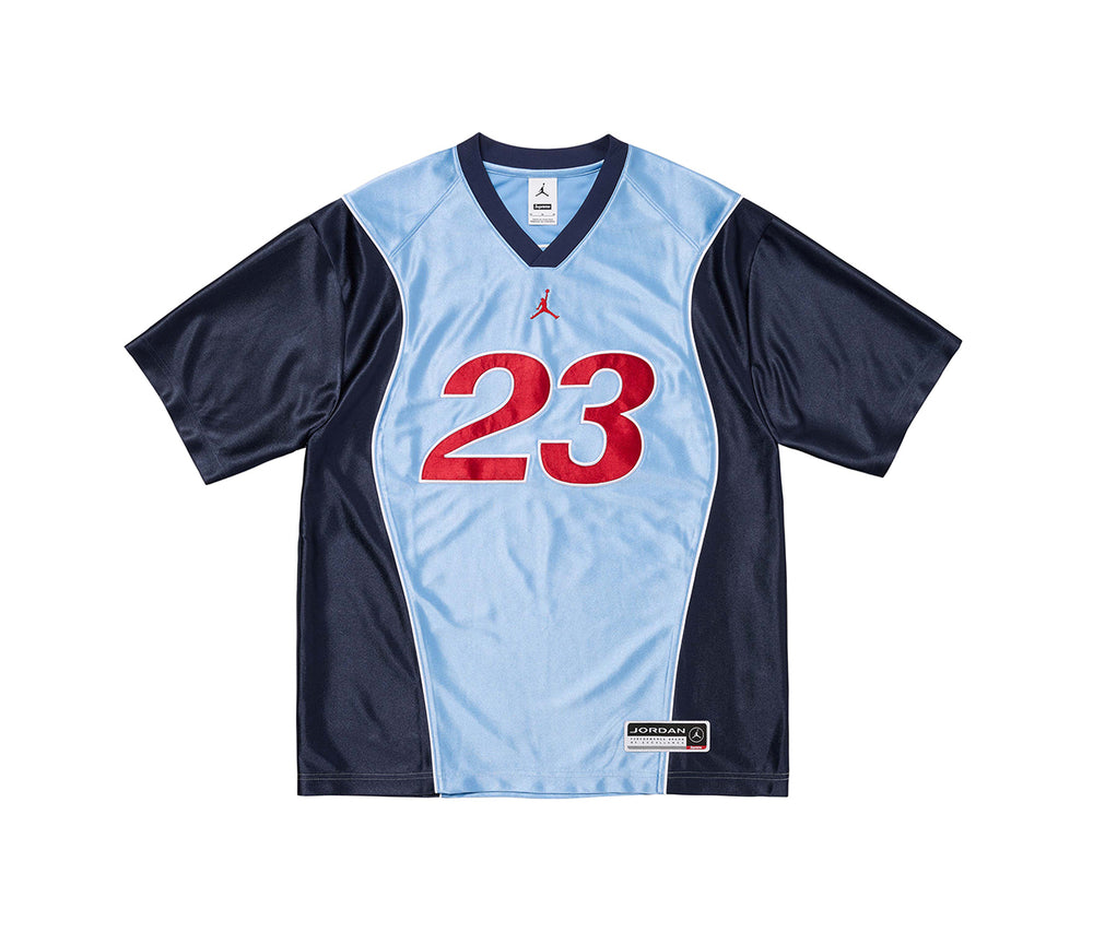 Supreme Jordan Warm Up Jersey Light Blue