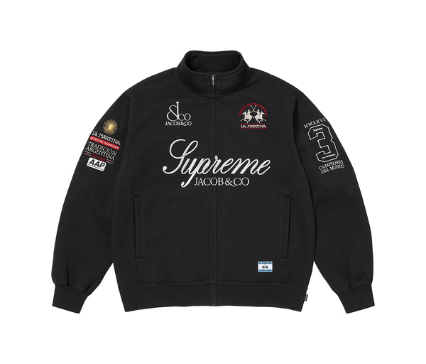 Supreme La Martina Zip Up Sweatshirt Black – Supreme