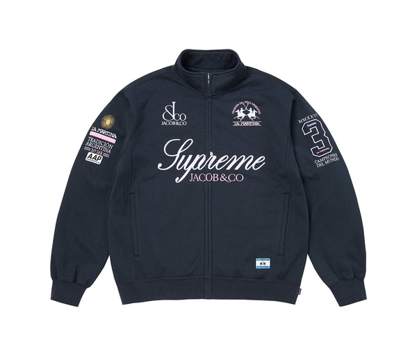 Supreme La Martina Zip Up Sweatshirt Navy – Supreme