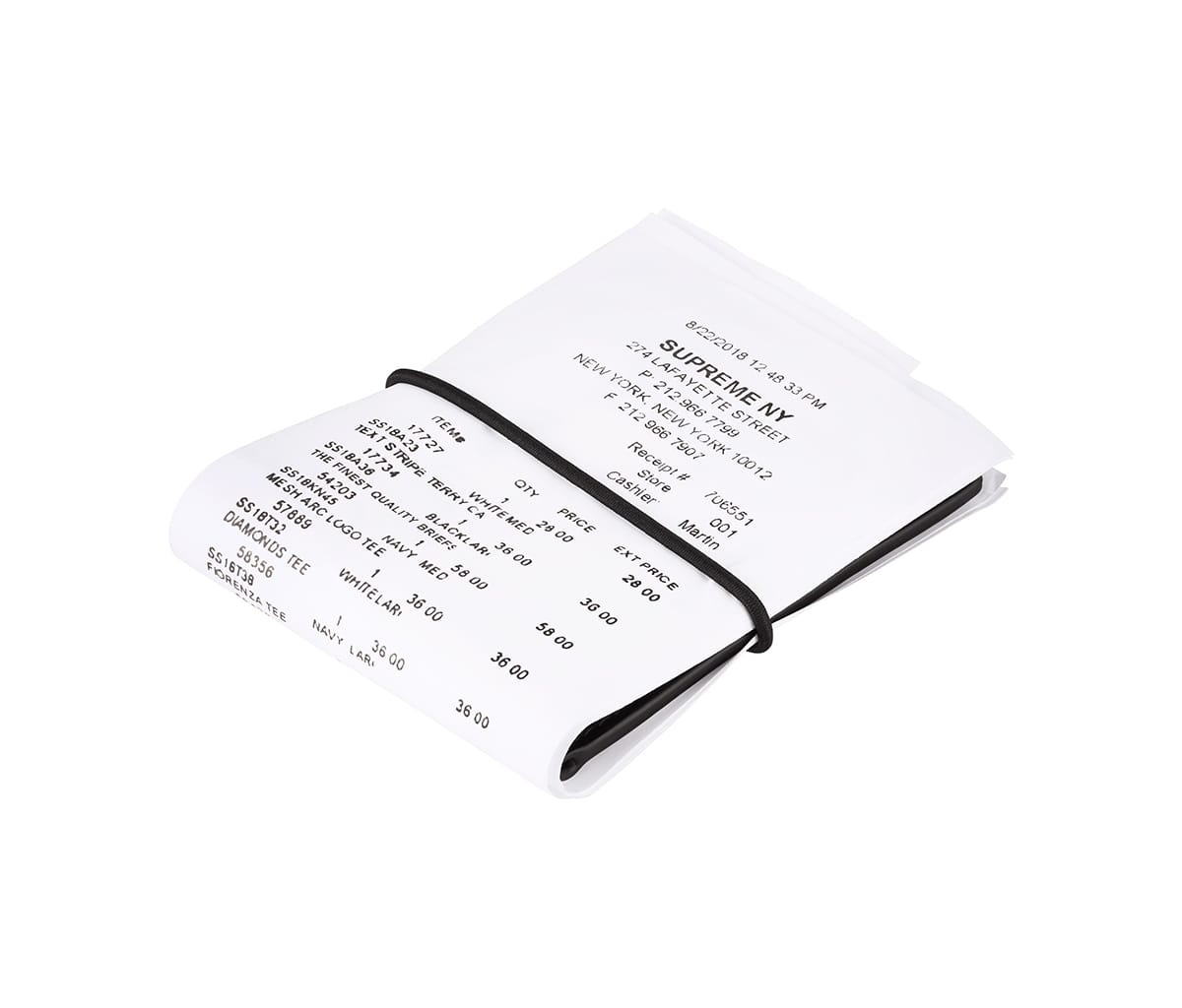 Supreme MM6 Maison Margiela Receipt Wallet Multicolor