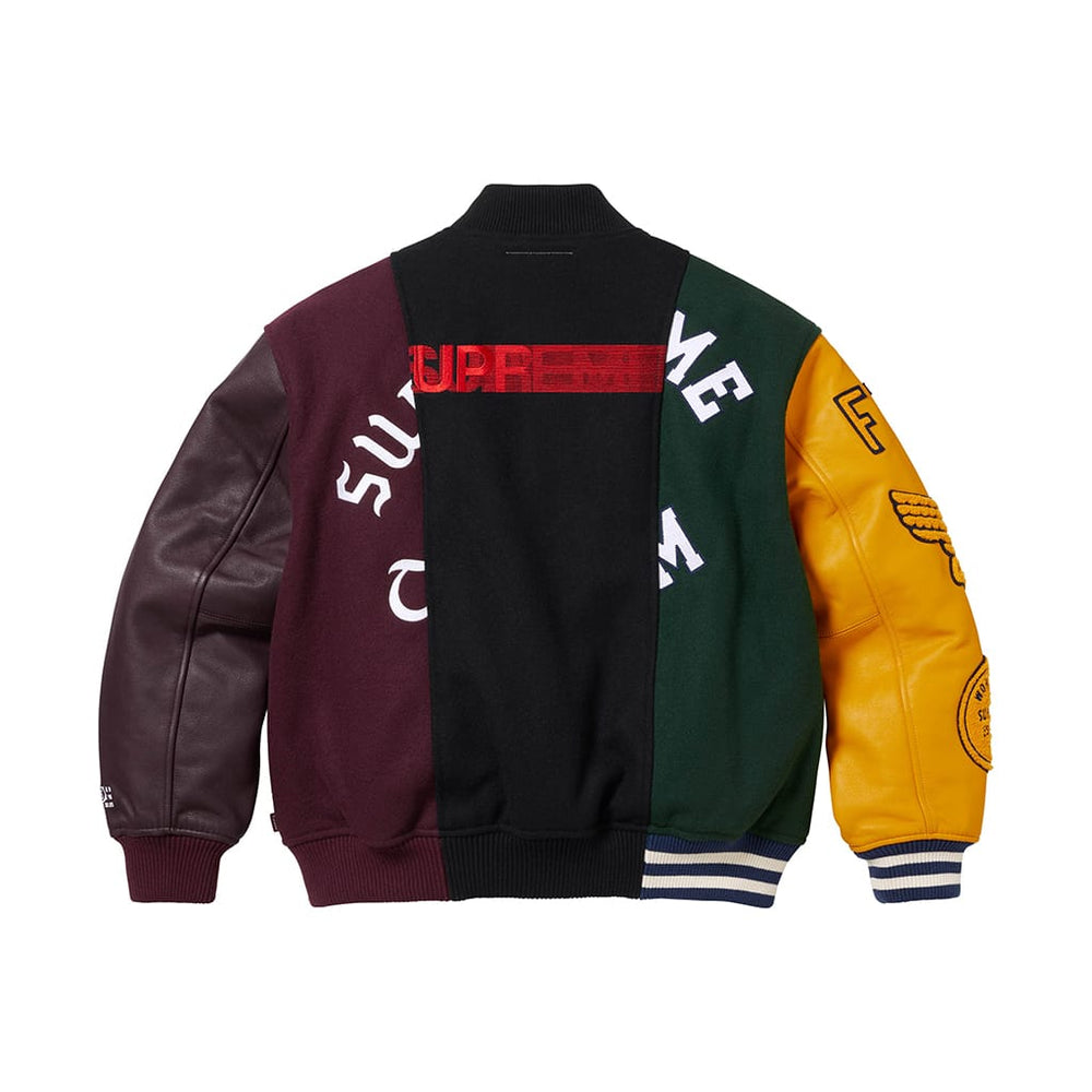 Supreme MM6 Maison Margiela Split Varsity Jacket Multicolor