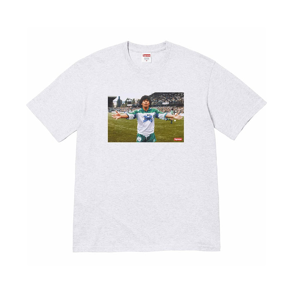 Supreme Maradona Tee Ash Grey