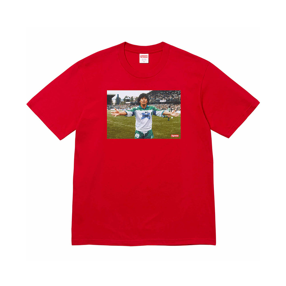 Supreme Maradona Tee Red