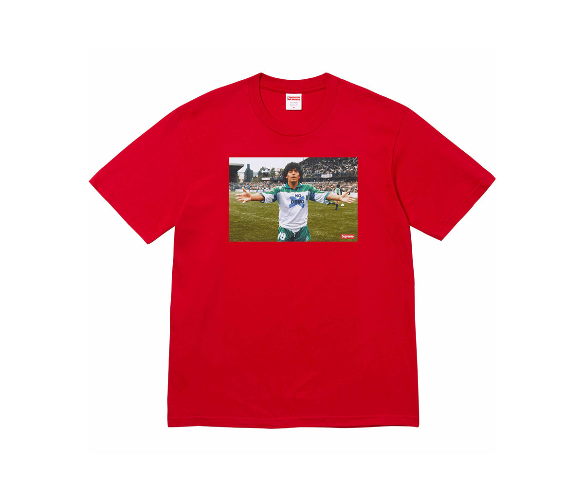 Supreme Maradona Tee Red