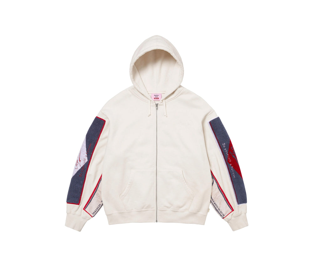 Supreme Martine Rose Towel Zip Up Hooded Sweatshirt White