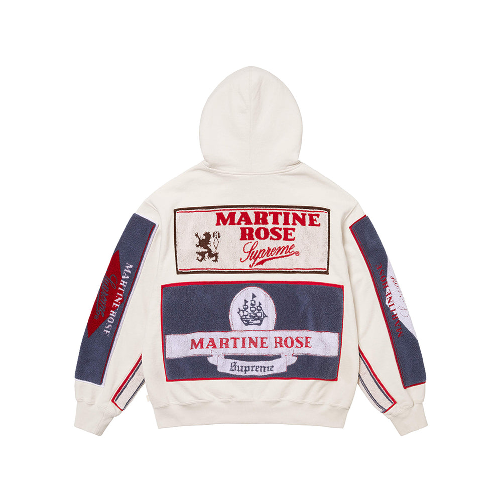 Supreme Martine Rose Towel Zip Up Hooded Sweatshirt White