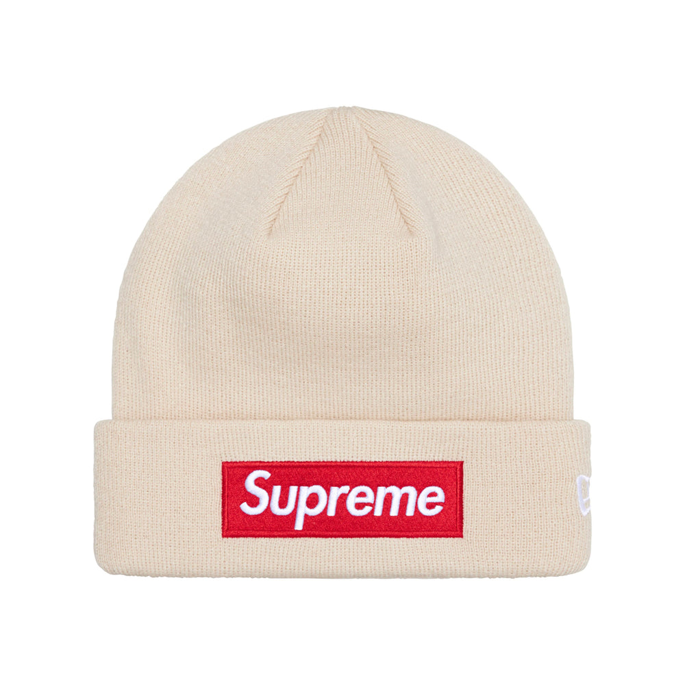 Supreme New Era Box Logo Beanie Stone (FW24)