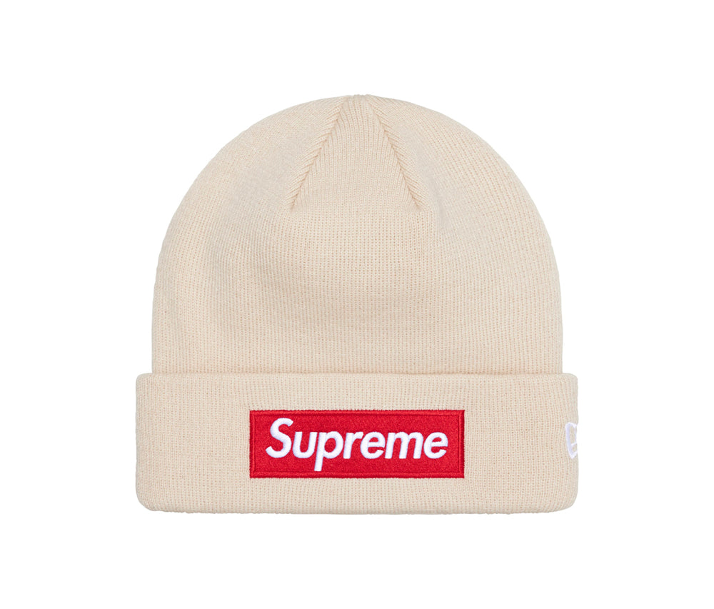 Supreme New Era Box Logo Beanie Stone (FW24)