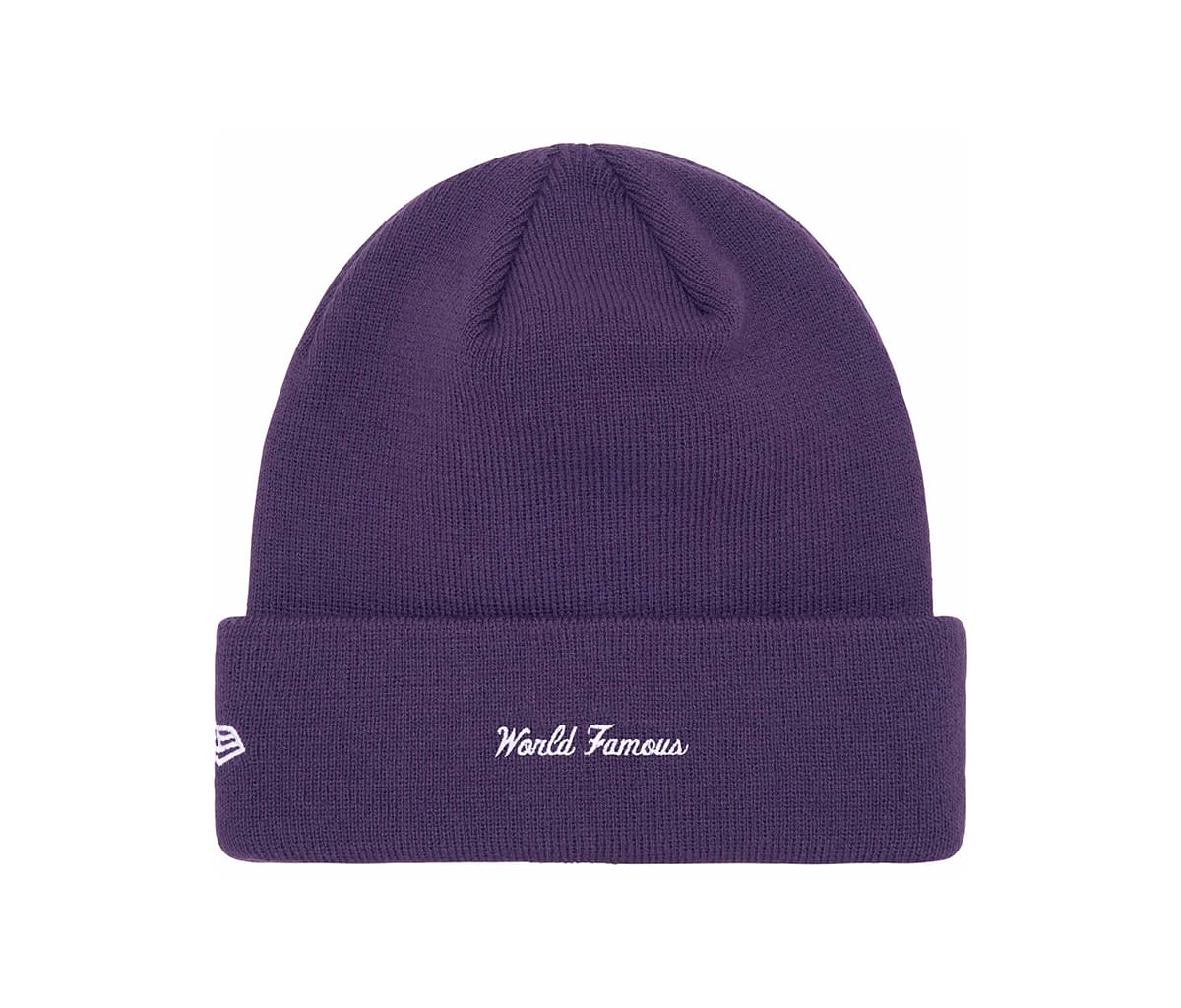 Supreme New Era Box Logo Beanie Dark Purple